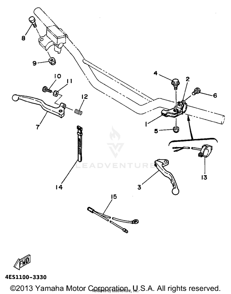 Handle Switch - Lever Schematic