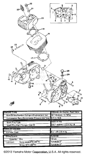 Crankcase-cylinder Schematic