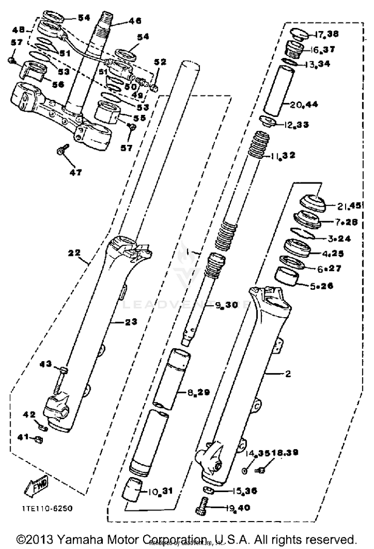 Front Fork Schematic