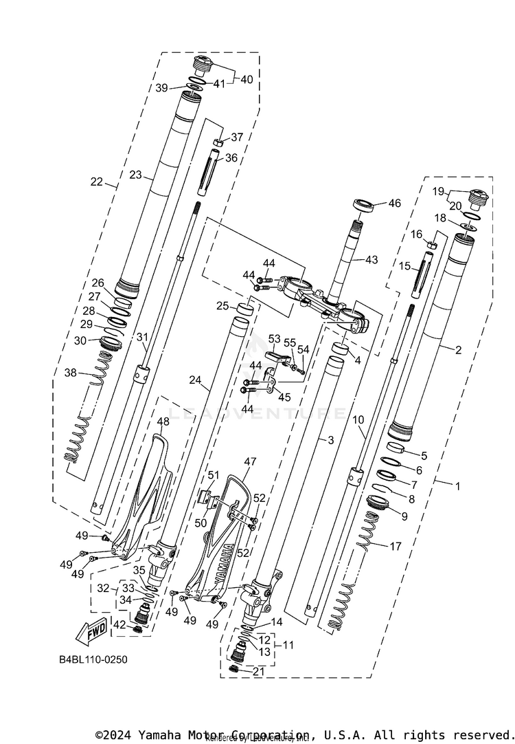 Front Fork Schematic