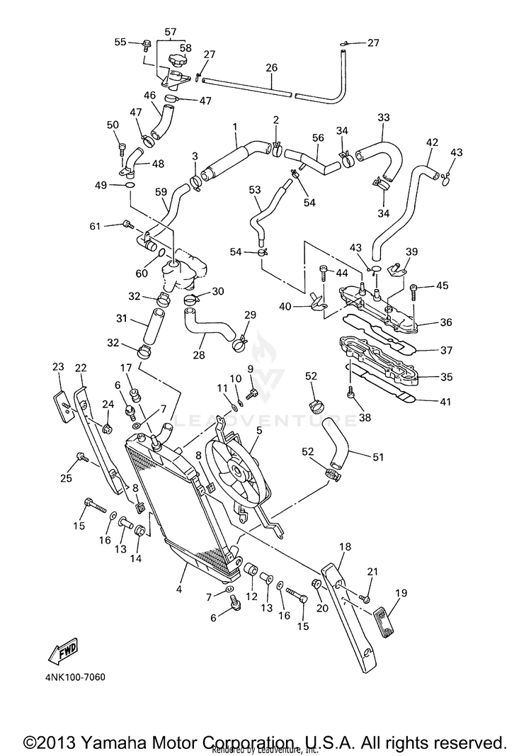 Radiator Hose Schematic