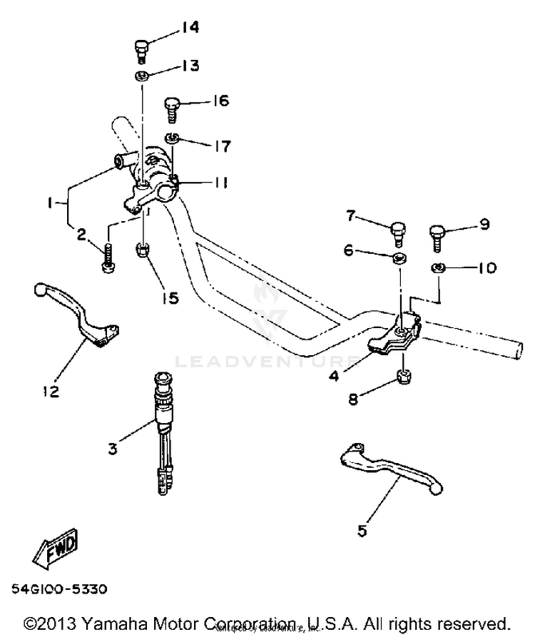 Handle Switch - Lever Schematic