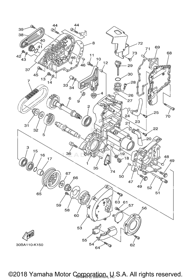 Middle Drive Gear Schematic