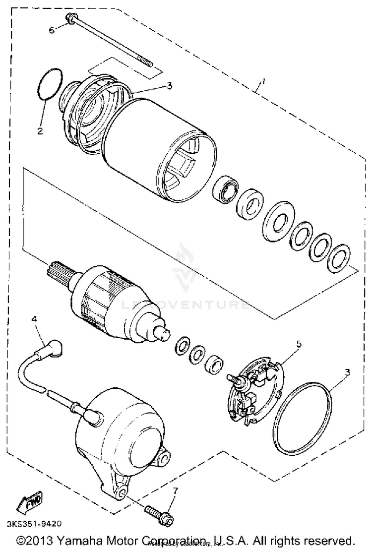 Starting Motor Schematic