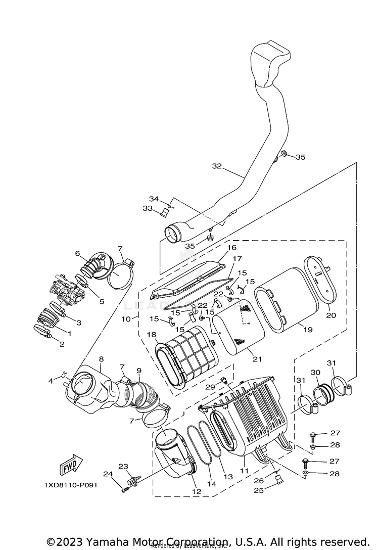 Intake VIKING EPS SE - YXM70VPSHL - 2017 Schematic