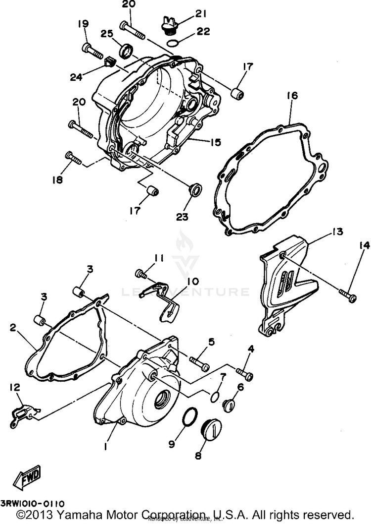 Crankcase Cover 1 Schematic
