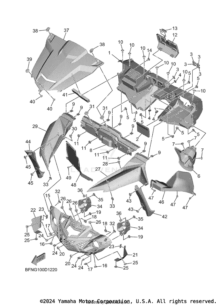 Front Fender Schematic
