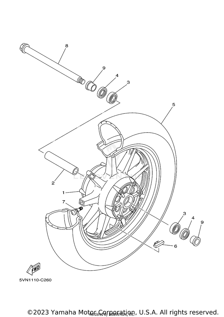 Front Wheel Schematic