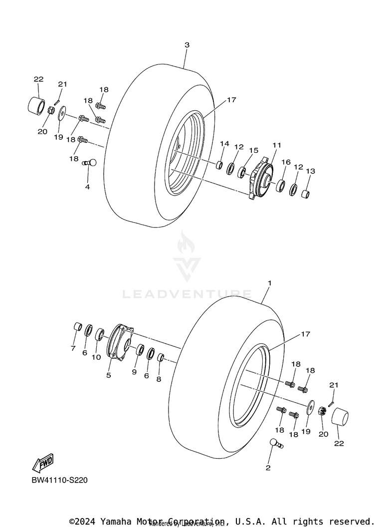 Front Wheel Schematic
