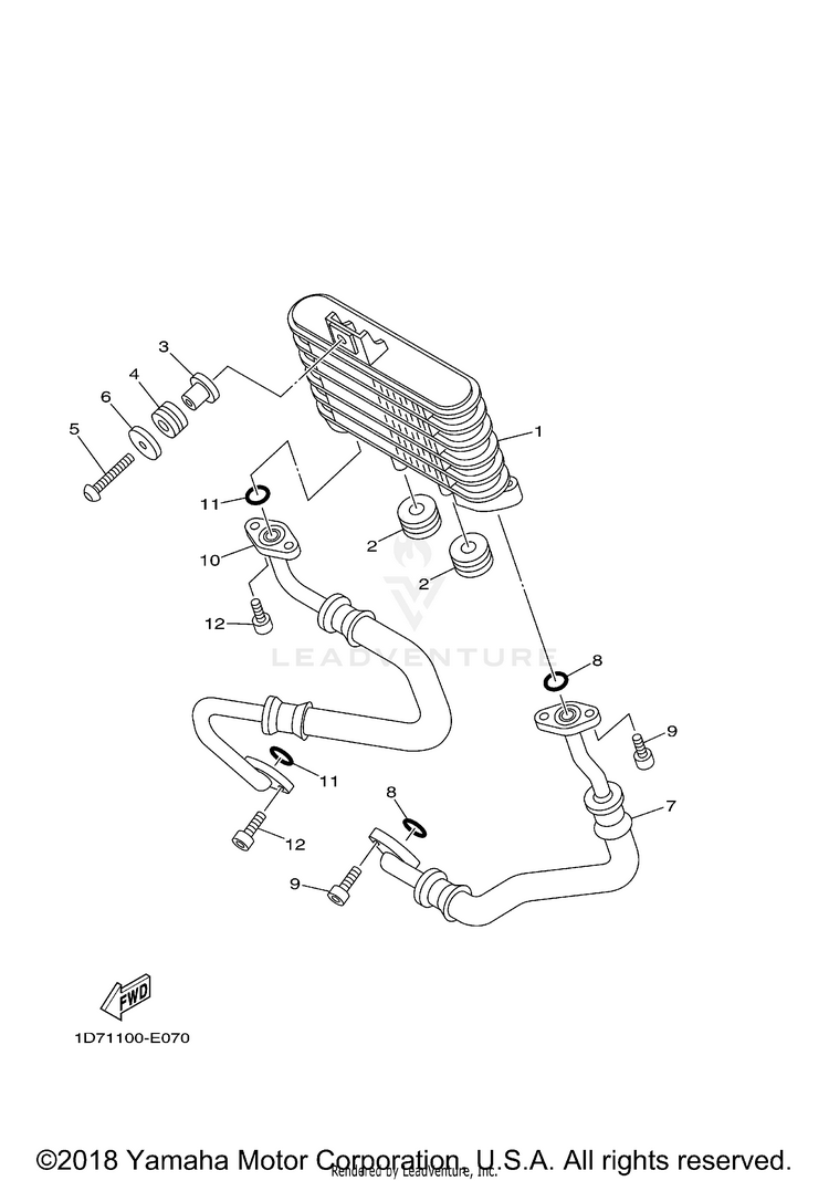 Oil Cooler Schematic