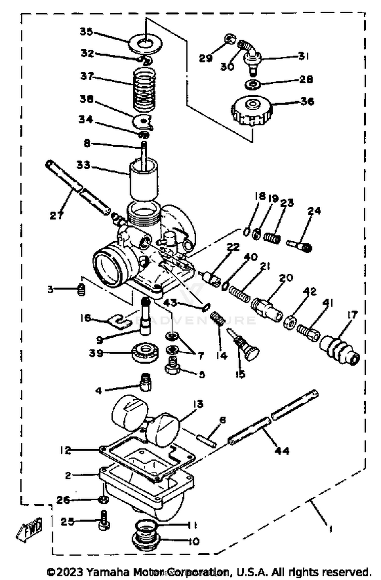 Carburetor Yt125j Schematic