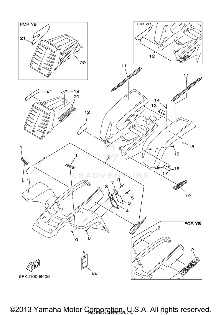 Emblem Label 1 BANSHEE - YFZ350R - 2003 Schematic