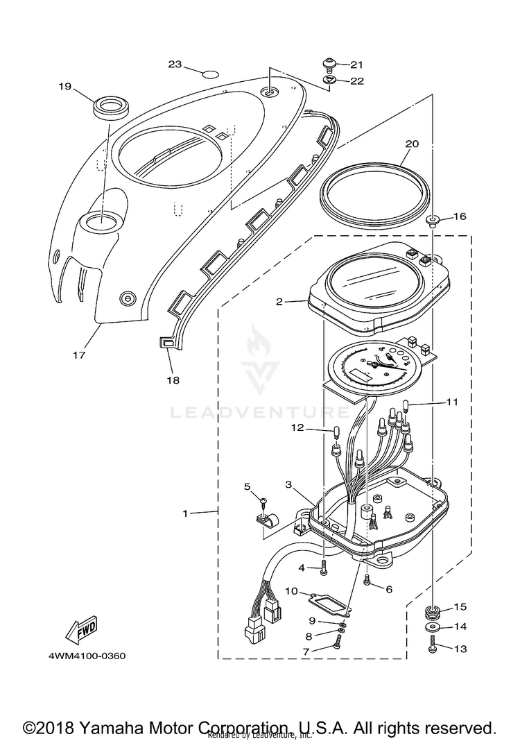 Meter ROAD STAR - XV1600AMC - 2000 Schematic