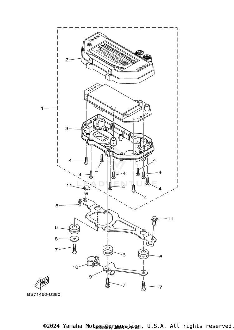 Meter YZFR3 - YZFR3LL - 2020 Schematic