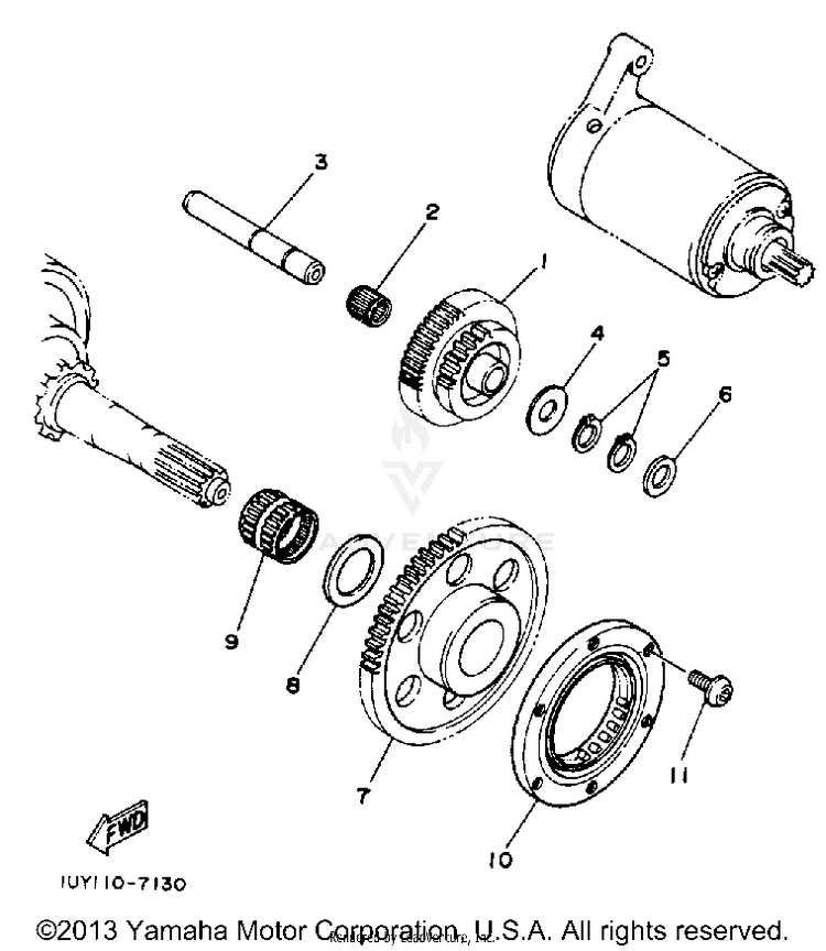 Starter Clutch Schematic