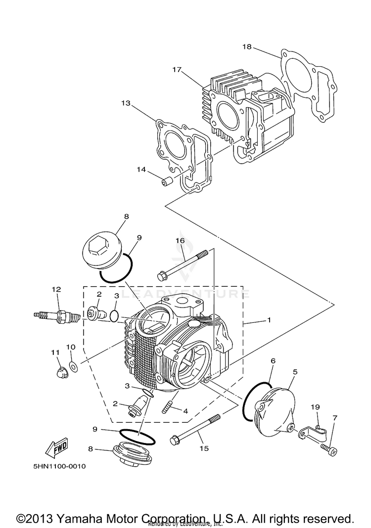 Cylinder Head Schematic