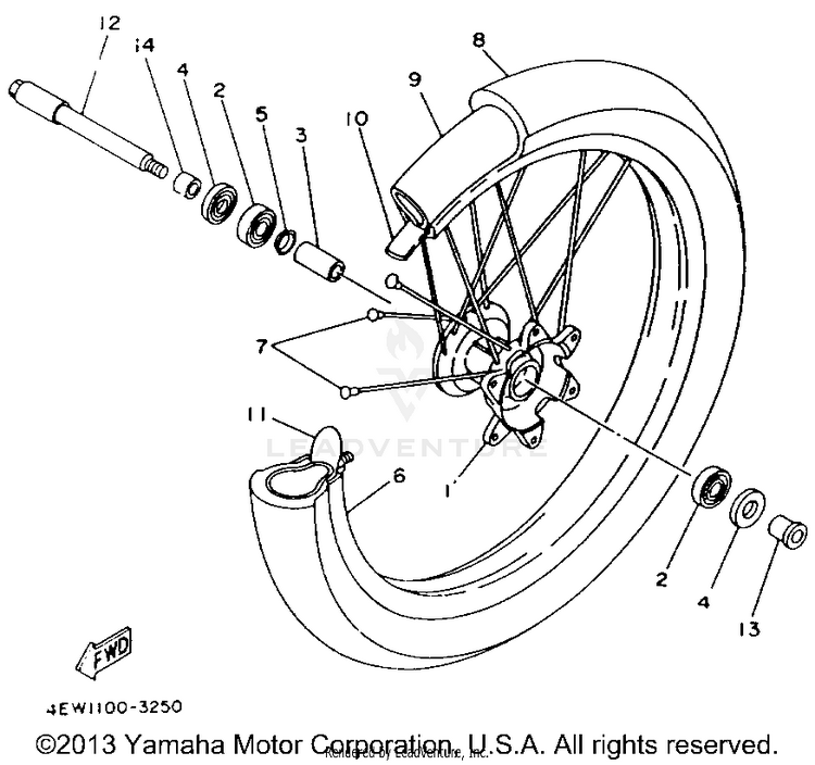 Front Wheel Schematic