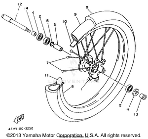 Front Wheel Schematic