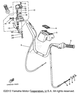 Handlebar - Cable Schematic