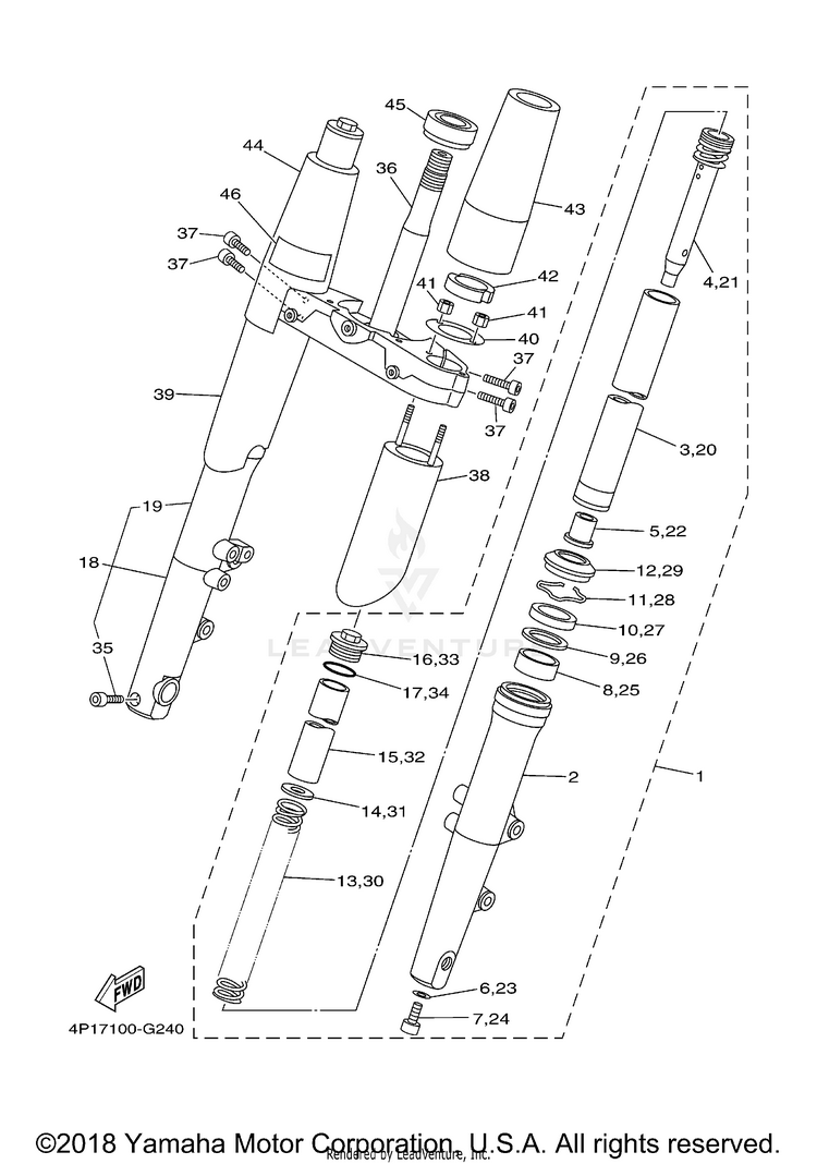 Front Fork Schematic