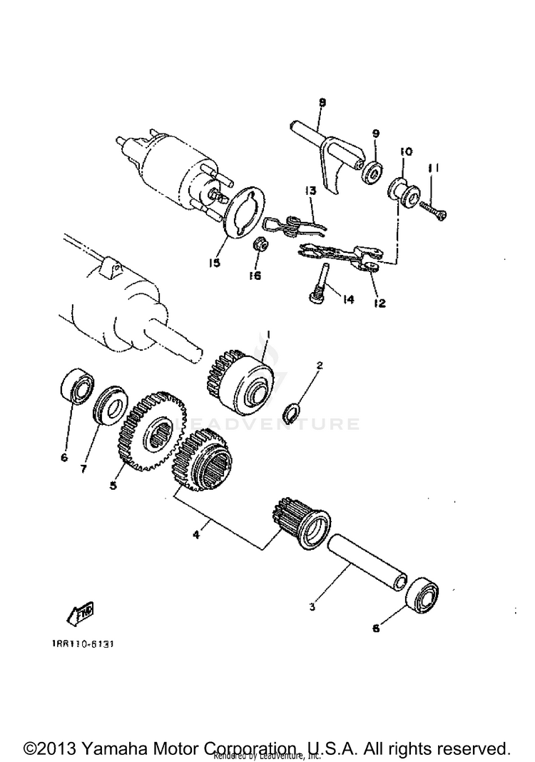 Starter Clutch Schematic