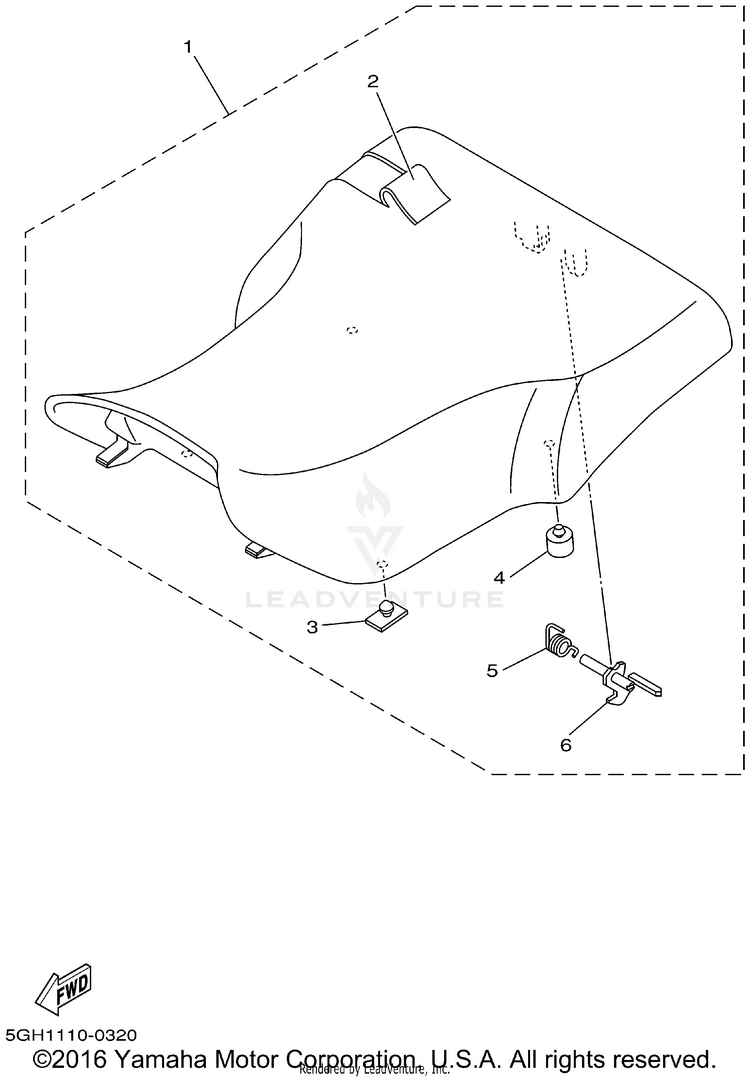 Seat KODIAK 4WD - YFM400FAP - 2002 Schematic