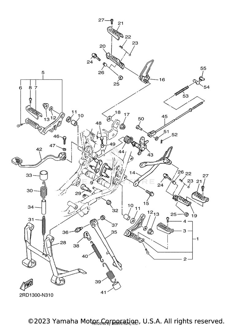 Stand Footrest Schematic