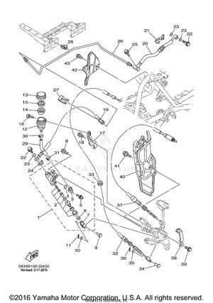 Rear Master Cylinder Schematic