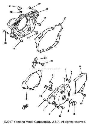 Crankcase Cover Schematic