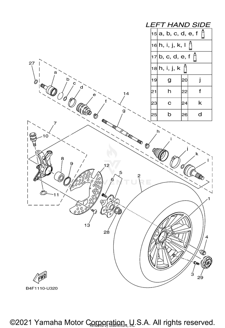 Front Wheel Schematic