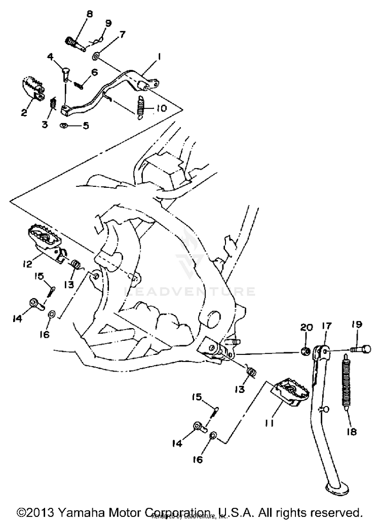 Stand Footrest Schematic