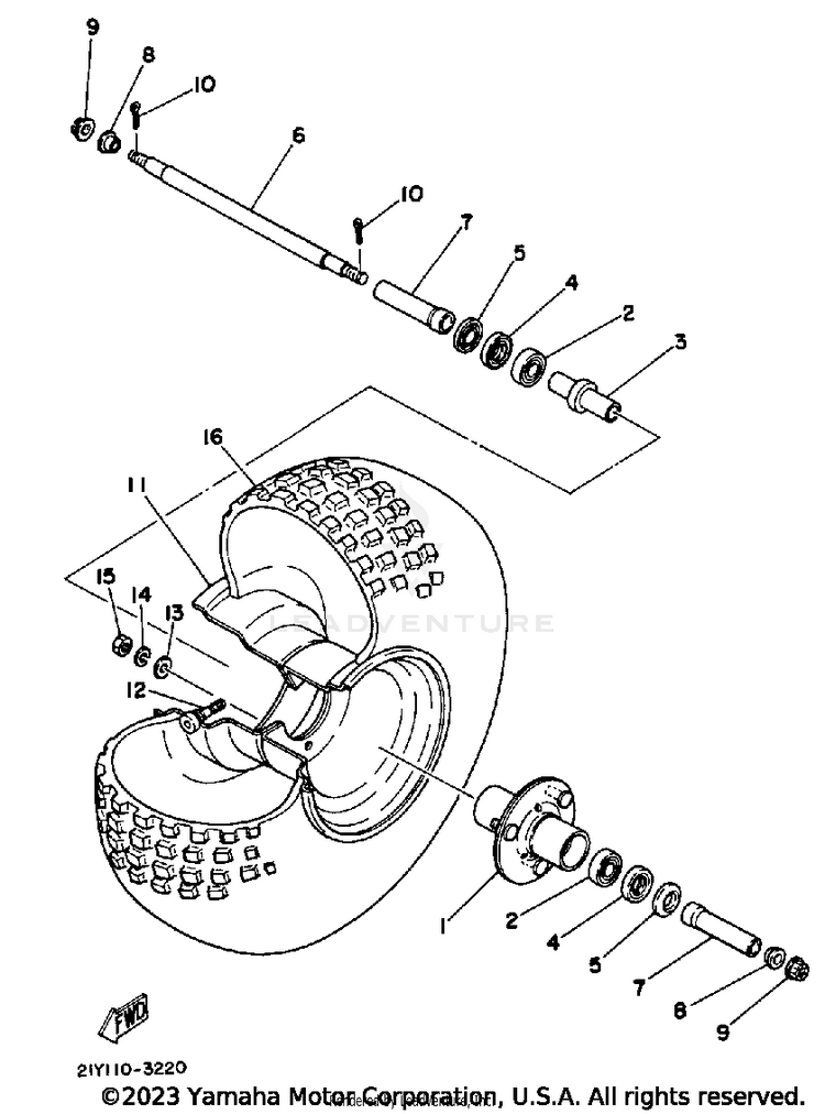 Front Wheel Schematic