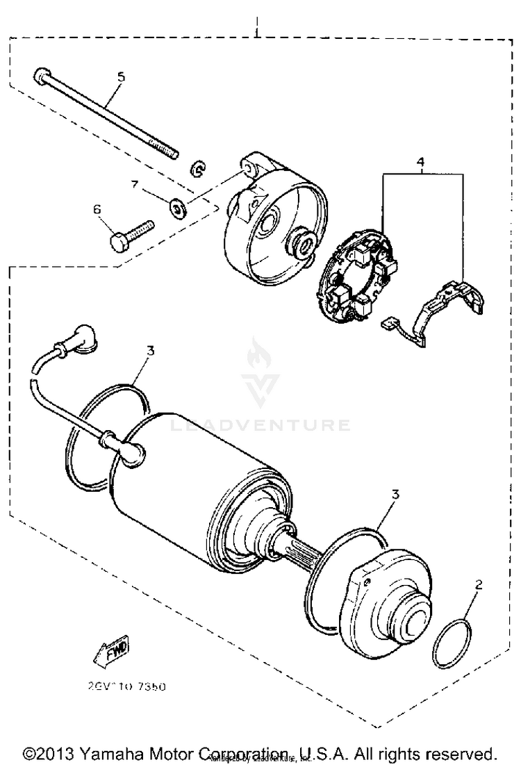 Starting Motor Schematic