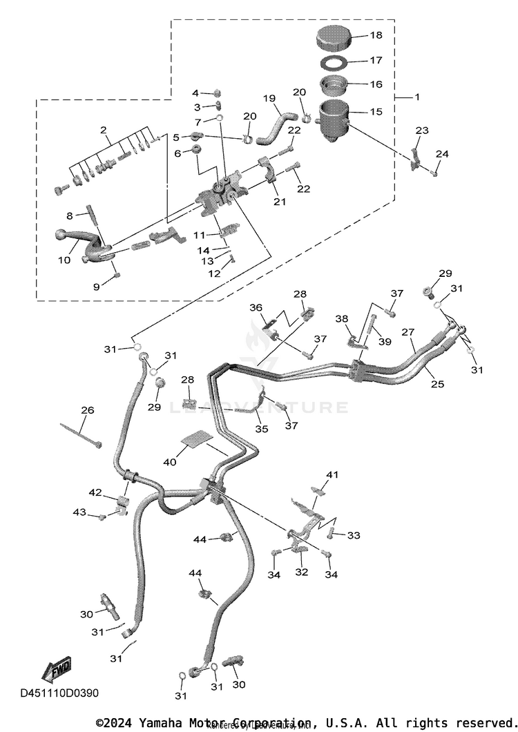 Front Master Cylinder Schematic