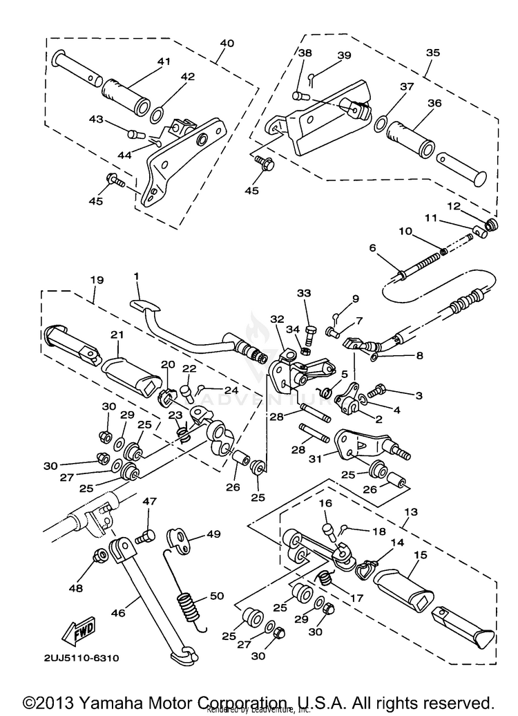 Stand Footrest Schematic