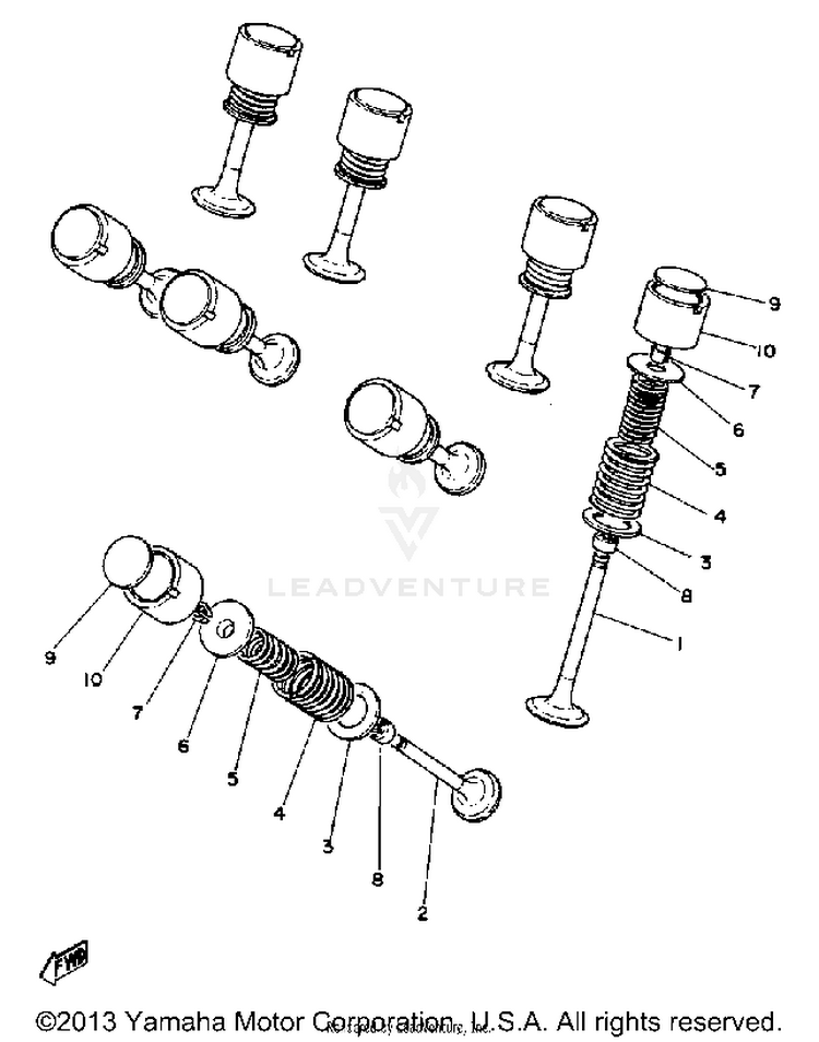 Valve XS1100LG - 1980 Schematic