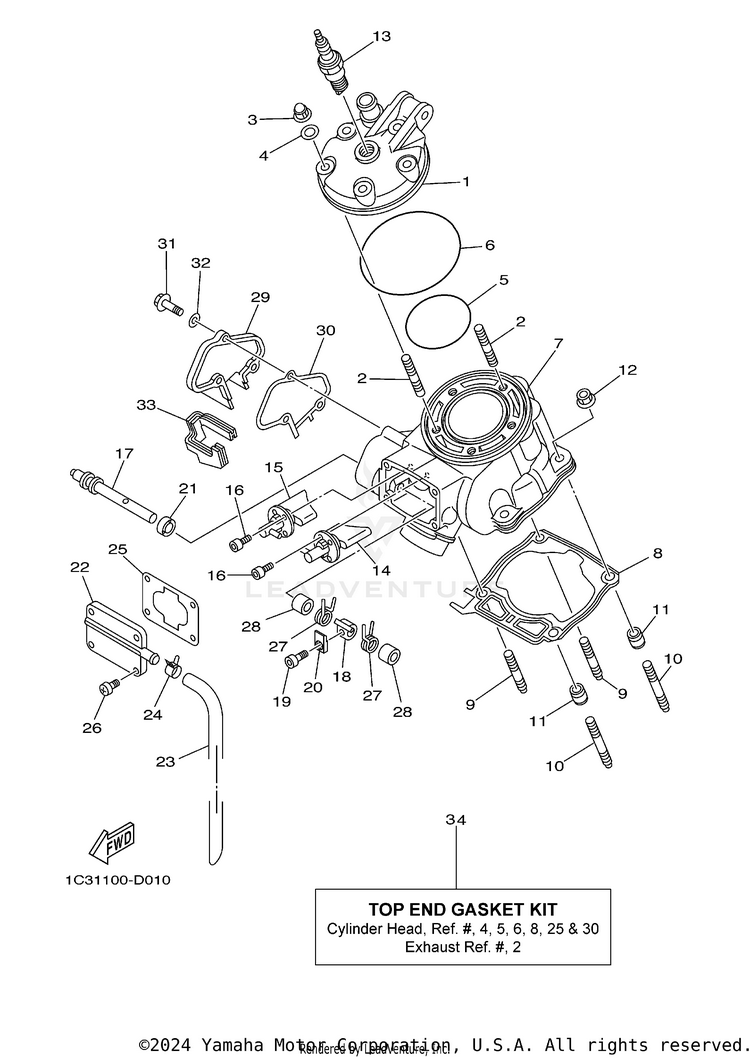 Cylinder Head Schematic