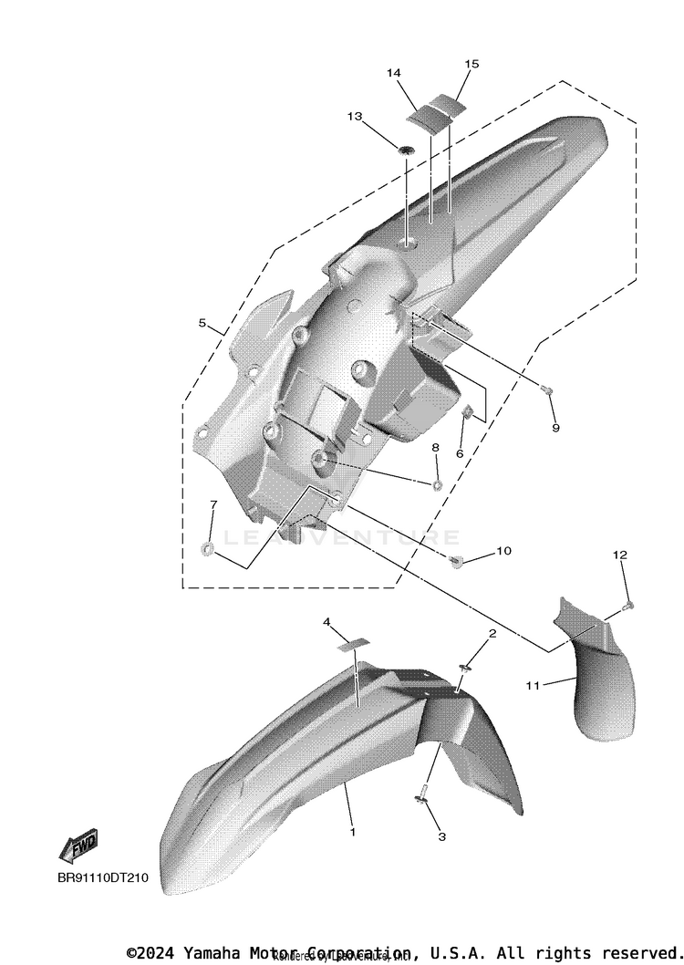 Fender YZ450F - YZ450FJL - 2018 Schematic