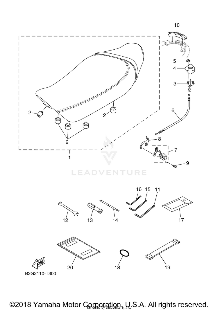 Seat XSR700 - XSR700JCL - 2018 Schematic