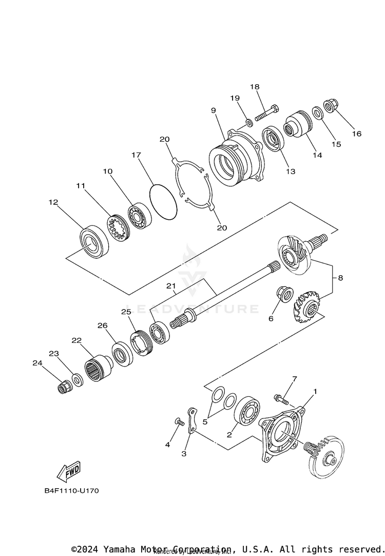 Middle Drive Gear Schematic