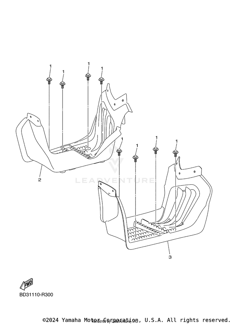 Stand Footrest RAPTOR 90 - YFM09RYXJL - 2018 Schematic
