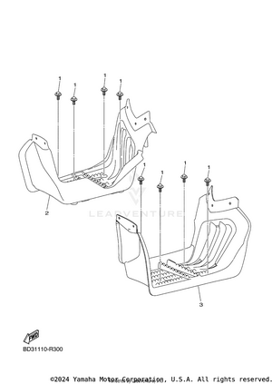Stand & Footrest Schematic