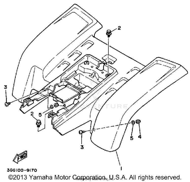 Rear Fender Schematic