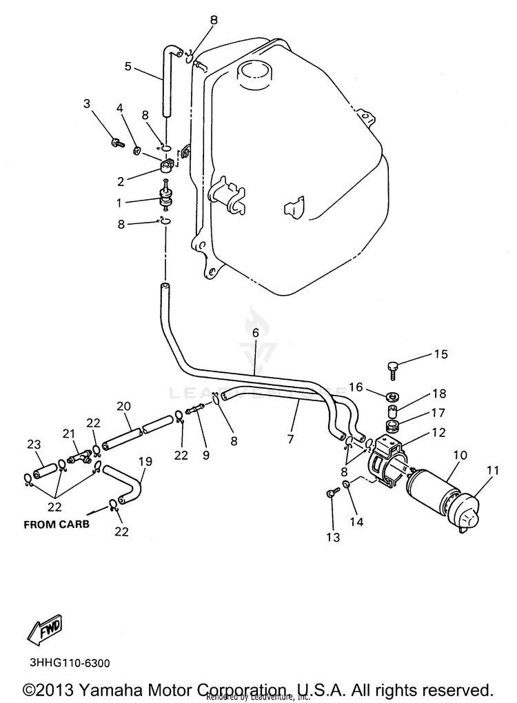 Fuel Tank 2 California Schematic