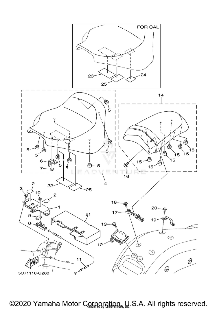 Seat RAIDER - XV19CXCR - 2008 Schematic