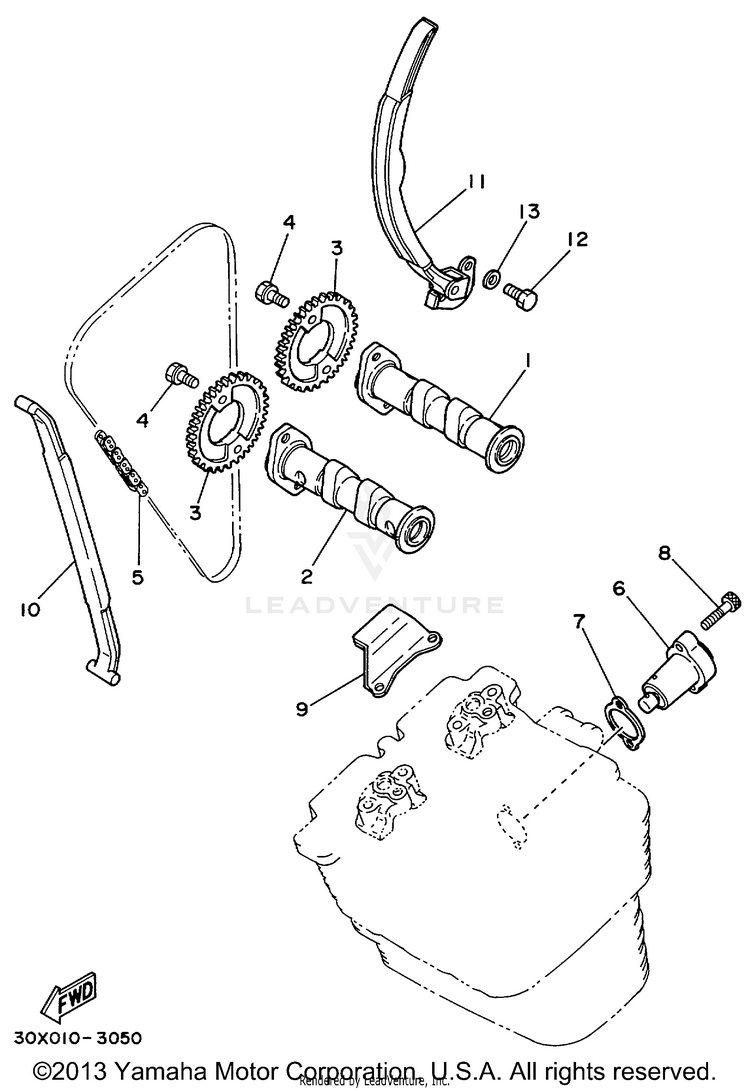Camshaft Chain Schematic