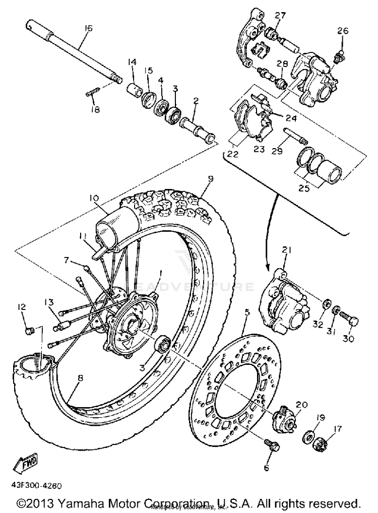 Front Wheel Schematic