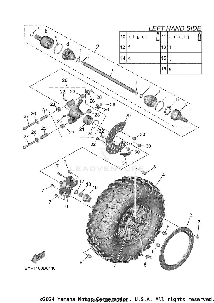 Rear Wheel Schematic