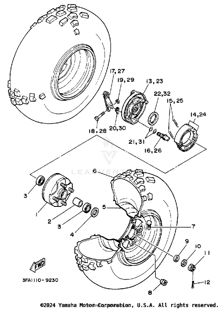 Front Wheel Schematic