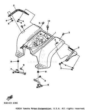Rear Fender Schematic